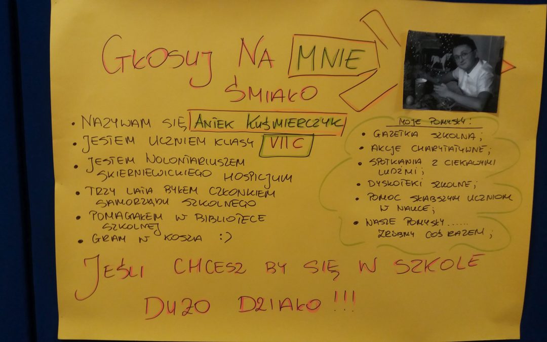 Kampania wyborcza do Zarządu Samorządu Uczniowskiego