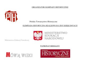 Eliminacje szkolne 2022/2023 IV edycji Olimpiady Historycznej Juniorów.