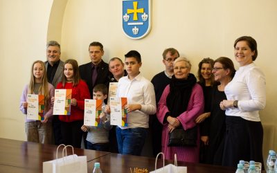 Spotkanie Wiceprezydenta Skierniewic z laureatami Międzynarodowego Konkursu „Moja Przygoda w Muzeum”