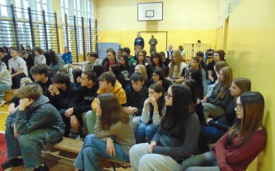 Spotkanie z przedstawicielami Wojskowego Centrum Rekrutacji uczniów klas 8 w ramach doradztwa zawodowego