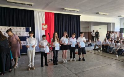Uroczystość zakończenia roku szkolnego bud. B